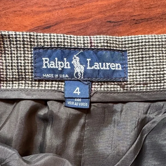 Ralph Lauren Plaid Midi Pencil Skirt - Picture 3 of 4